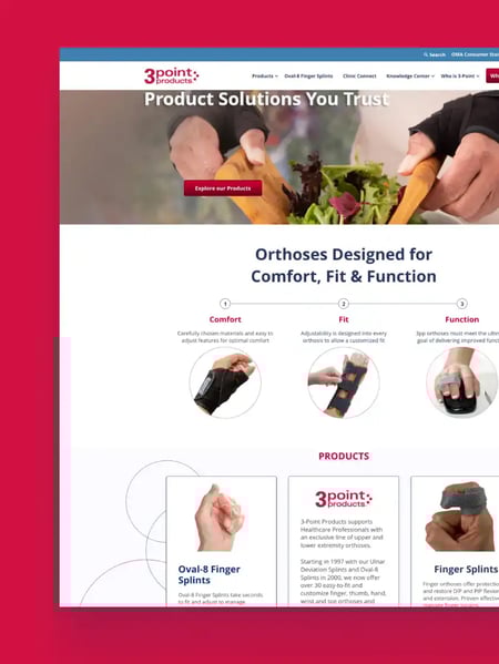 3 Point Products Website Screenshot