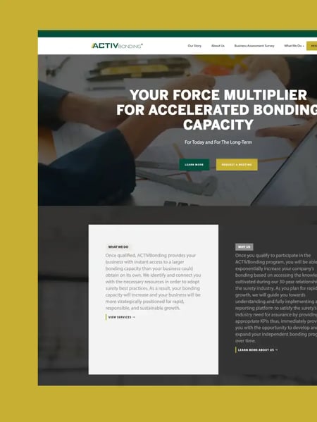 ActivBonding Website Screenshot