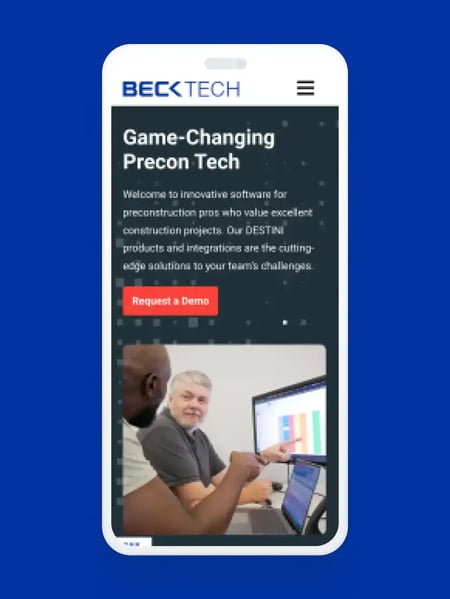 Beck Tech Website Screenshot