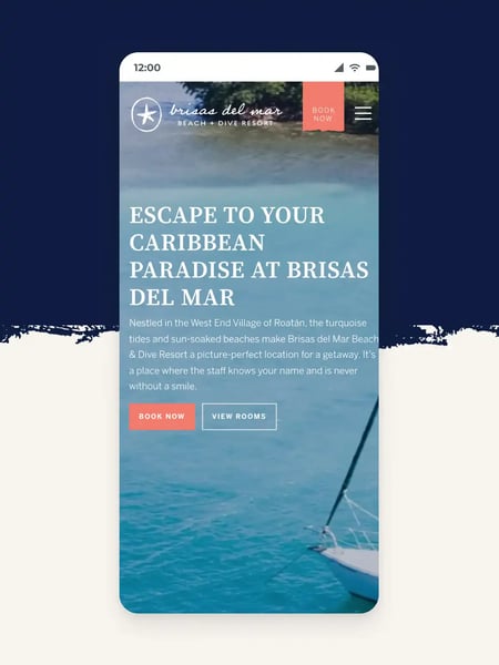 Brisas Del Mar Website Screenshot