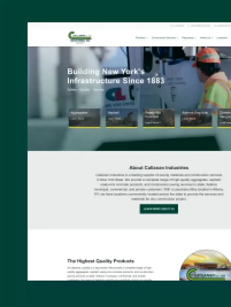 Callanan Industries Website Screenshot