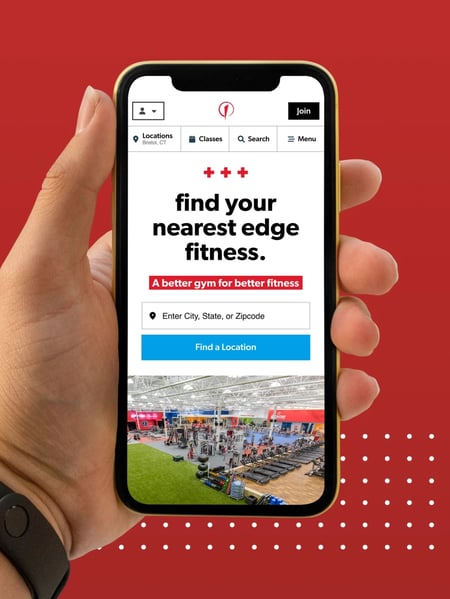 Edge Fitness Website Screenshot