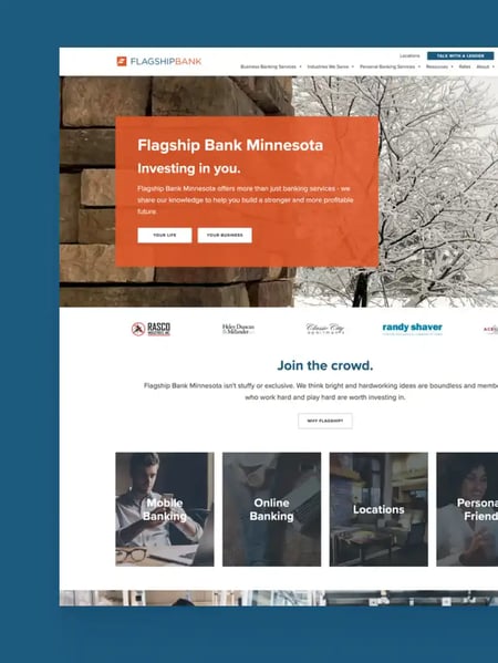 Flagship Bank Minnesota Website Screenshot