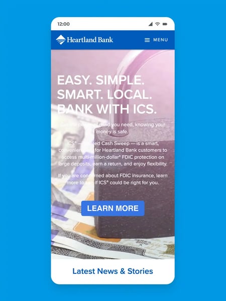 Heartland Bank Website Screenshot