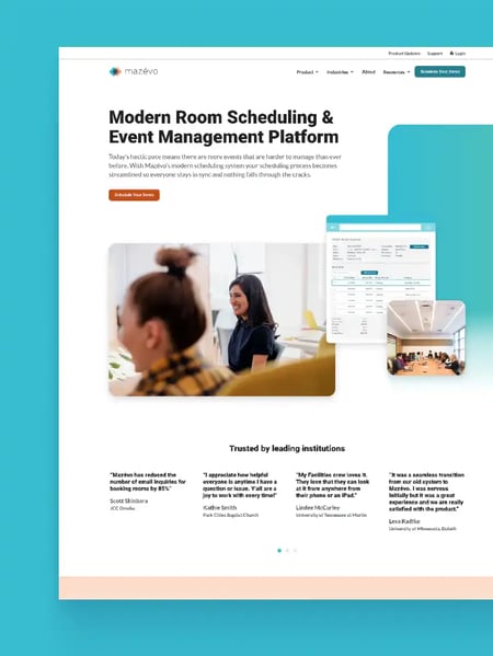 Mazevo Website Screenshot