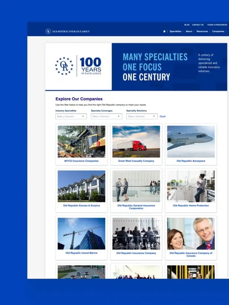Old Republic General Insurance Group, Inc Website Screenshot