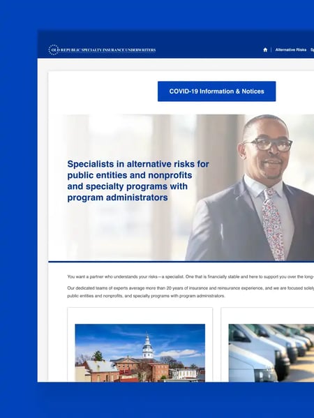 Old Republic Specialty Insurance Group Website Screenshot