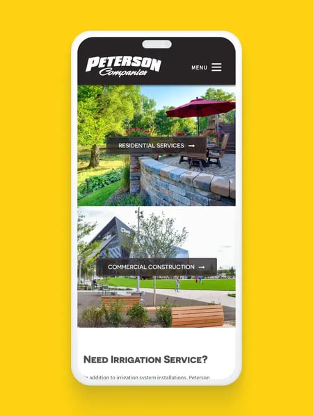 Peterson Companies Website Screenshot