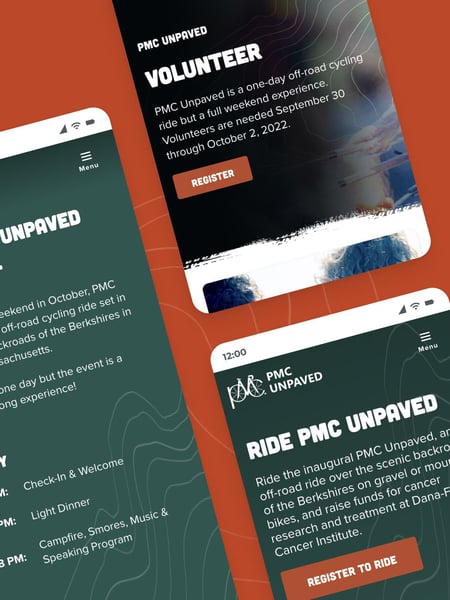 PMC Unpaved Website Screenshot