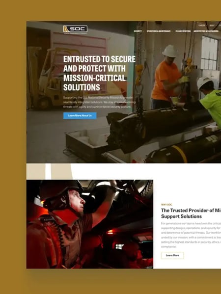 SOC Website Screenshot