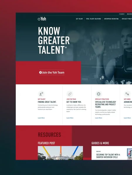 Yoh Website Screenshot